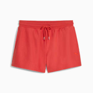 Premium Essentials A-Line Women's 4" Jacquard Shorts, Red Fire, extralarge
